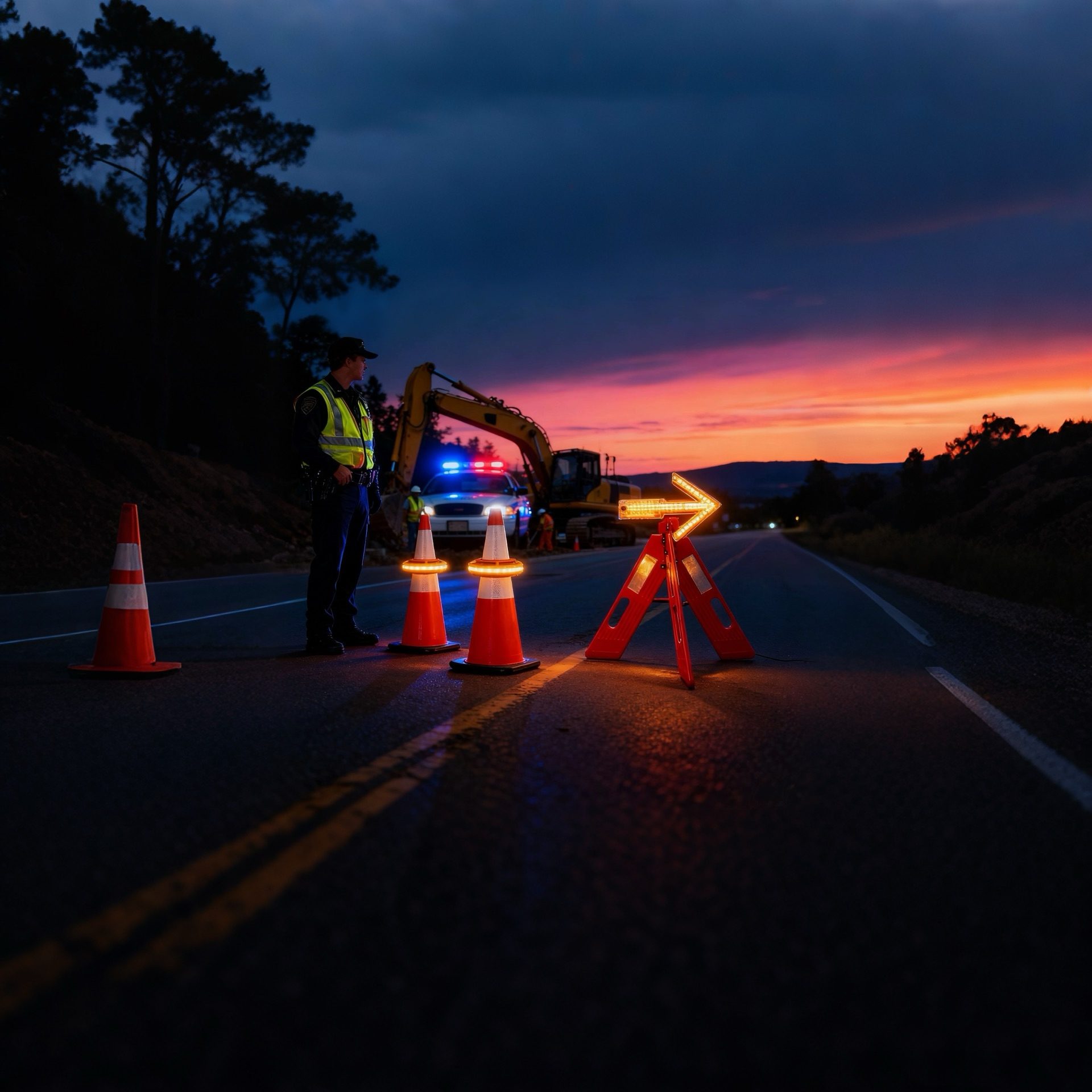 Arrow Light and 360 Cone Light Working Together