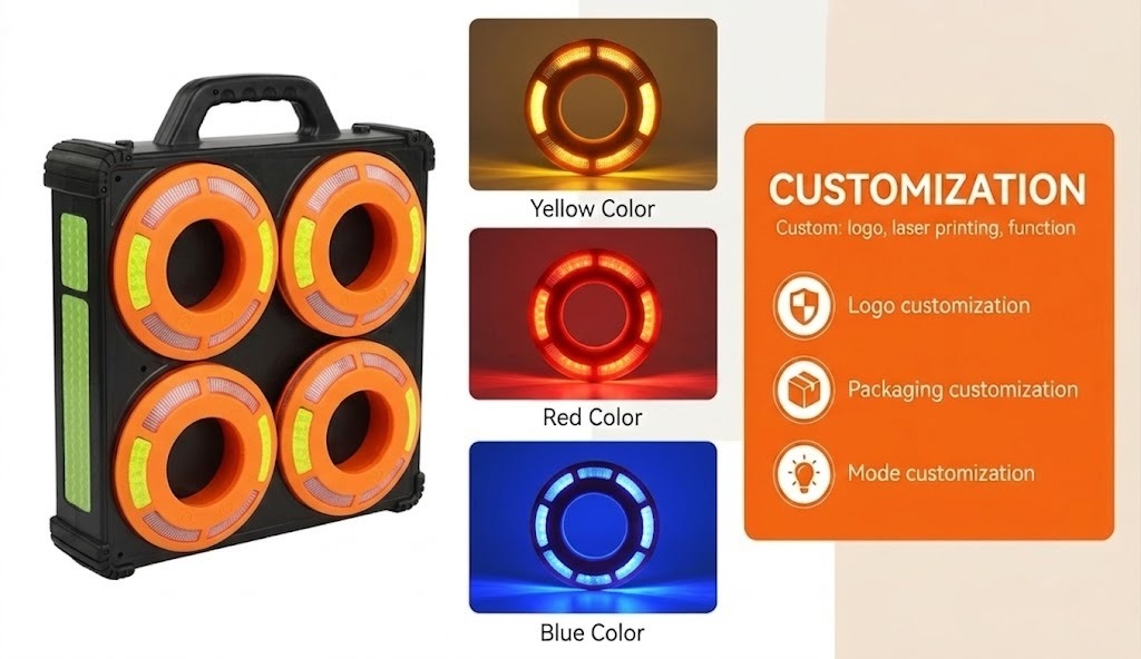 LED Traffic Cone Light OEM Customization Options