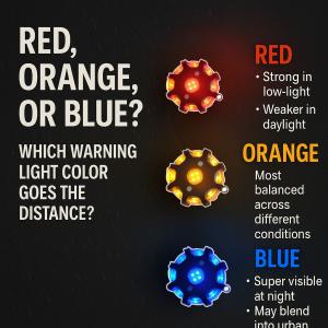Which Warning Light Color Is Most Visible? Real-World Test: Red vs Orange vs Blue Which Warning Light Color Is Most Visible? Real-World Test: Red vs Orange vs Blue