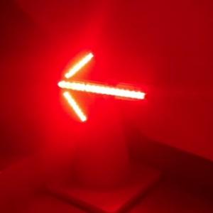 Foldable LED Arrow Warning Light for Roadside Safety | Rechargeable & Magnetic