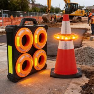 High-Performance Rechargeable LED Warning Light for Traffic & Emergency Safety