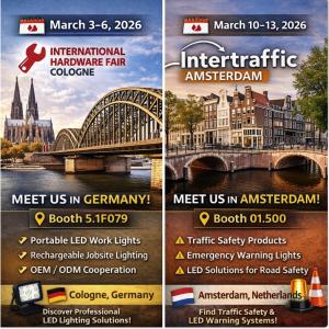 EISENWARENMESSE 2026 & Intertraffic Amsterdam 2026 | LED Road Safety Lighting Manufacturer
