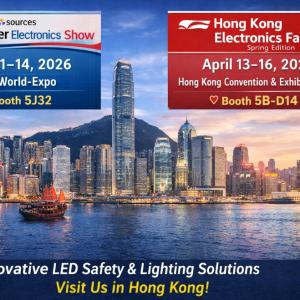 Meet Us at Hong Kong Electronics Exhibitions 2026 | LED Warning Light Supplier