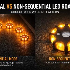 Sequential vs. Non-Sequential LED Road Flares: Differences, Uses & Buying Guide