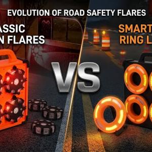 LED Traffic Cone Lights vs. Road Flares: Which One Do You Actually Need?