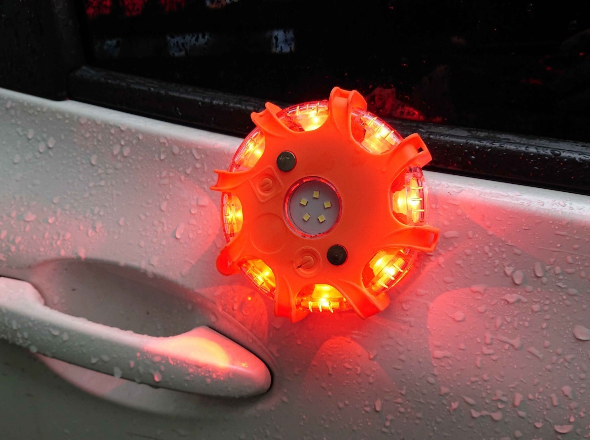  3 Colors Battery LED Warning light with sequential function
