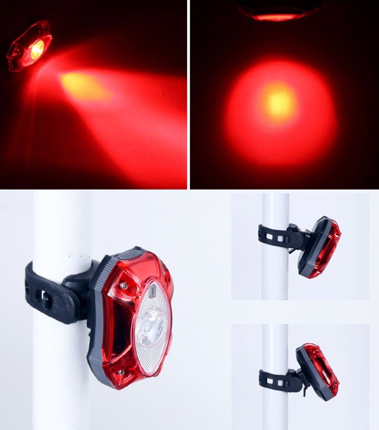 Portable bicycle tail light rear light