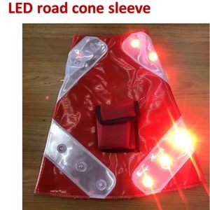led reflective sleeve warning light for cone
